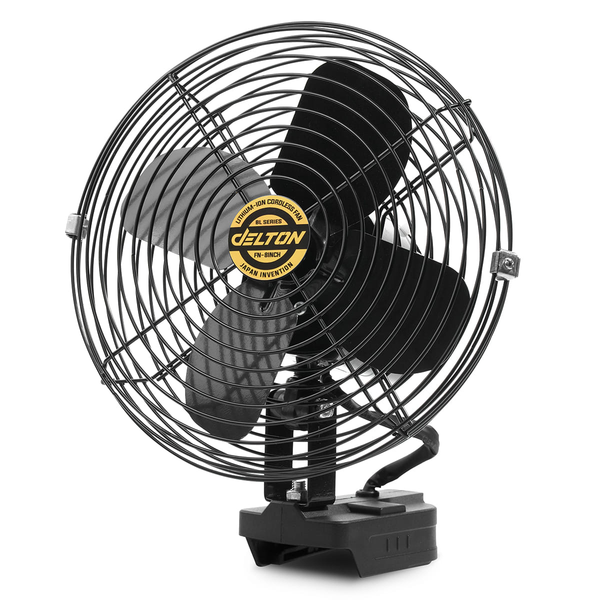 พัดลมไร้สาย 8 นิ้ว (พร้อมแบตเตอรี่) DELTON รุ่น FN-8INCH ULTRAFLEX 20V 4AH_0